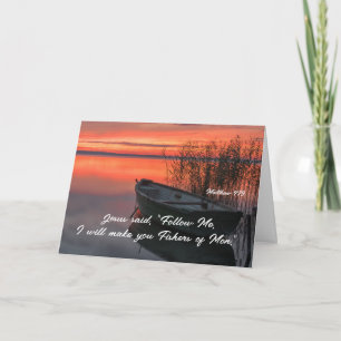 Matthew 4:19 Vissers van de Christelijke Bijbel Ve Kaart