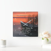 Matthew 4:19 Vissers van de Christelijke Bijbel Ve Vierkante Klok (Huis)