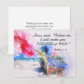 Matthew 4:19 Vissers van de Kaart van de Bijbel Ve (Voorkant / Achterkant)
