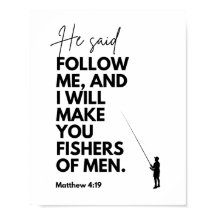 Matthew 4:19 Vissers van mensen Bijbelvers Volg mi