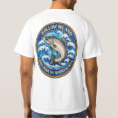 Matthew 4:19 Volg Mij Discipelschap T-shirt (Achterkant)