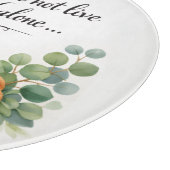 Matthew 4:4 Challah Bord, Messiaans Joods Geschenk Snijplank (Hoek)