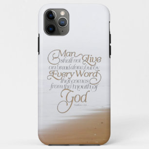Matthew 4:4 Man leeft niet alleen van brood Case-Mate iPhone Case