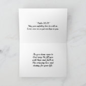 Matthew 4:4 Man leeft niet alleen van brood Kaart (Binnen)