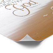 Matthew 4:4 Man leeft niet alleen van brood Poster (Hoek)