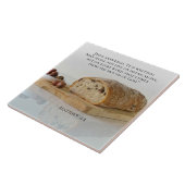 Matthew 4:4 Man leeft niet alleen van brood Tegeltje (Zijkant)