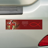 MATTHEW 5:11 Bijbelversie Bumpersticker (Op auto)