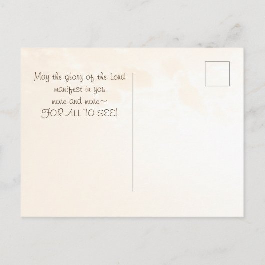 Matthew 5 14-16 Jij bent het Licht van de Wereld Briefkaart (Achterkant)