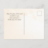 Matthew 5 14-16 laat uw licht schijnen, bijbelse v briefkaart (Achterkant)