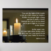 Matthew 5:14-16 Light of the World POSTER (Voorkant)