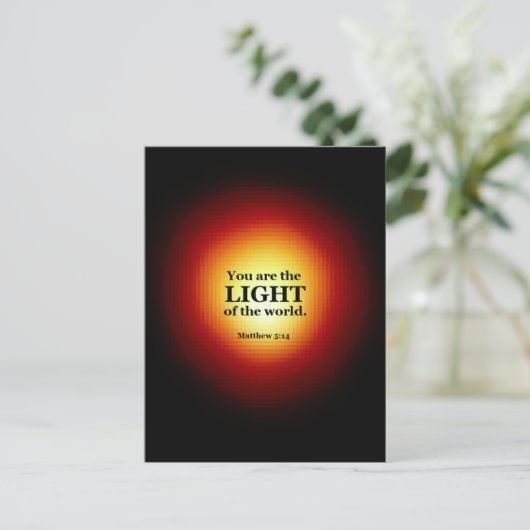 Matthew 5:14 briefkaart (Staand voorkant)