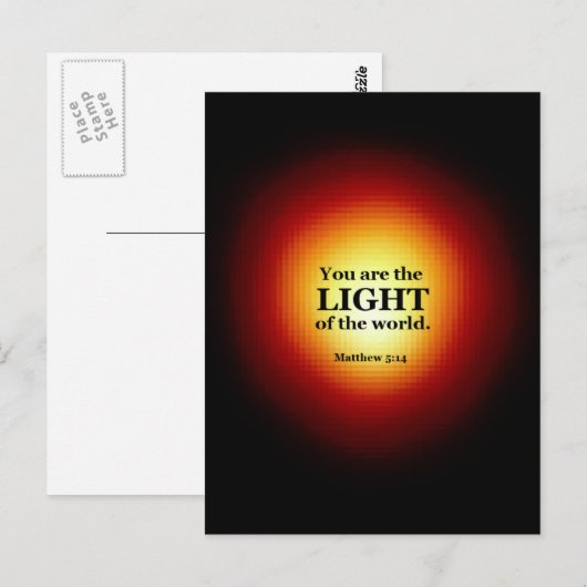 Matthew 5:14 briefkaart (Voorkant / Achterkant)