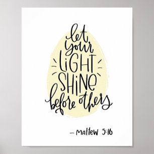 Matthew 5:16 Bijbelversum Poster