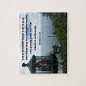 Matthew 5:16 Laat je licht schijnen voor mannen.. Legpuzzel (Verticaal)