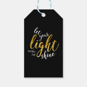 Matthew 5:16 - Uw licht tonen Cadeaulabel