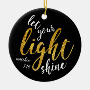 Matthew 5:16 - Uw licht tonen Keramisch Ornament