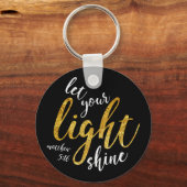 Matthew 5:16 - Uw licht tonen Sleutelhanger (Voorkant)