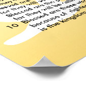 Matthew 5 3-10 Jesus sermon Poster (Hoek)