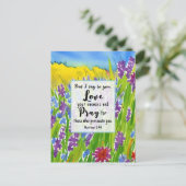 Matthew 5:44 Ik zeg tegen je: Liefde van je vijand Briefkaart (Staand voorkant)