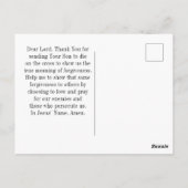 Matthew 5:44 Ik zeg tegen je: Liefde van je vijand Briefkaart (Achterkant)