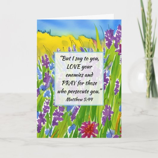 Matthew 5:44 Ik zeg tegen je: Liefde van je vijand Kaart (Voorkant)