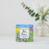 Matthew 5:44 Ik zeg tegen je: Liefde van je vijand Vierkante Visitekaartje (Staand voorkant)