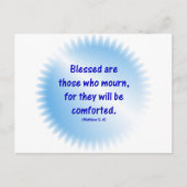 Matthew-5-4 - BLESSED ZIJN DEGENEN DIE.. Briefkaart (Voorkant)