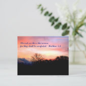 Matthew 5:4 Briefkaart (Staand voorkant)