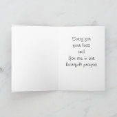 MATTHEW 5:4 IN HEARTFELT "SYMPATHIE" KAART (Binnen)