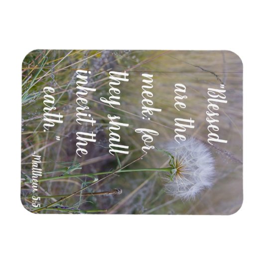Matthew 5:5 magneet (Horizontaal)
