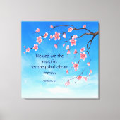 Matthew 5:7 canvas afdruk (Voorkant)