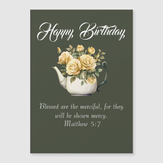 Matthew 5:7 Christian Birthday Wishes (Voorkant)