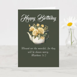 Matthew 5:7 Christian Birthday Wishes Kaart