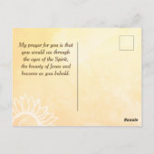 Matthew 5:8 Gezegend zijn zuiver in Bijbelverse ve Briefkaart (Achterkant)