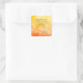 Matthew 5:8 Gezegend zijn zuiver in Bijbelverse ve Vierkante Sticker (Tas)