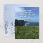 Matthew 5:9 Blessed zijn de Vreemakers, Ierland Briefkaart (Voorkant / Achterkant)
