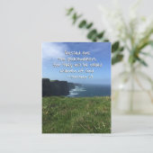 Matthew 5:9 Blessed zijn de Vreemakers, Ierland Briefkaart (Staand voorkant)