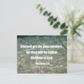 Matthew 5:9 briefkaart (Staand voorkant)