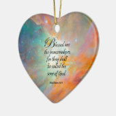 Matthew 5:9 keramisch ornament (Links)