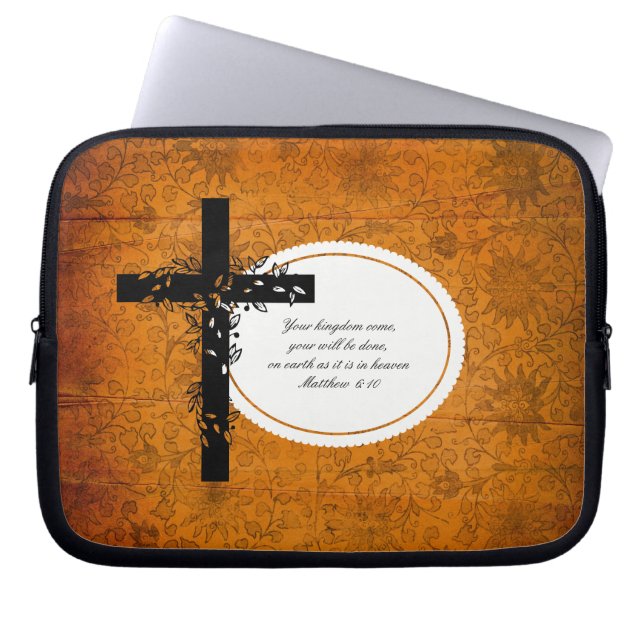 Matthew 6:10 Laptop of Netbook Carrier Sleeve (Voorkant)