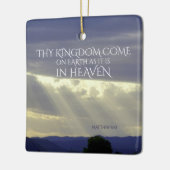 Matthew 6:10 Thy Kingdom Kom op Aarde Keramisch Ornament (Links)