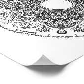 Matthew 6:21, inspirerend kleur mandala poster (Hoek)