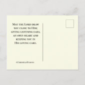 Matthew 6:26 Bijbelversie, maak je geen zorgen Briefkaart (Achterkant)