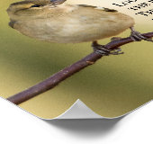 Matthew 6:26 Bijbelversie, maak je geen zorgen Poster (Hoek)