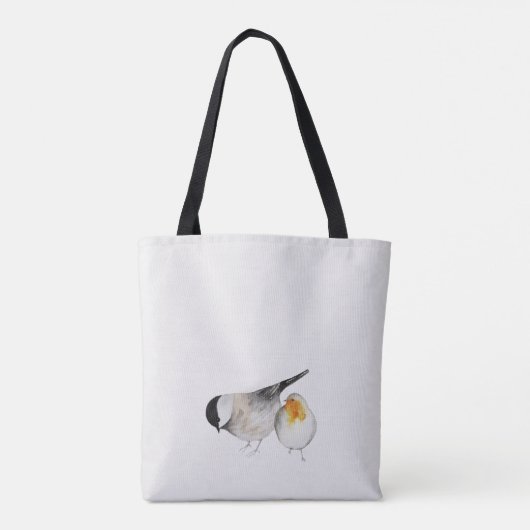 Matthew 6:26 Waterverf vogels Tote Bag (Achterkant)