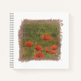 MATTHEW 6:28 Journal Notitieboek