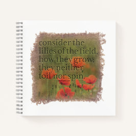MATTHEW 6:28 Journal Notitieboek
