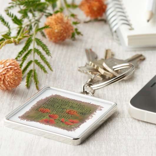 MATTHEW 6:28 - Keychain (Zijkant)