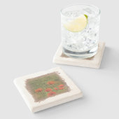 MATTHEW 6:28 Limestone Coaster Stenen Onderzetter (Zijkant)
