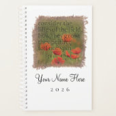 MATTHEW 6:28 - Personalized Day Planner (Voorkant)